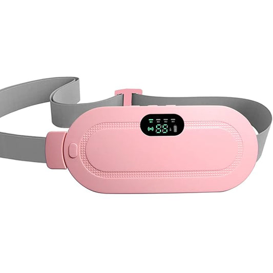 Period Cramp Massager Belt – Cordless Rechargeable Heating Pad