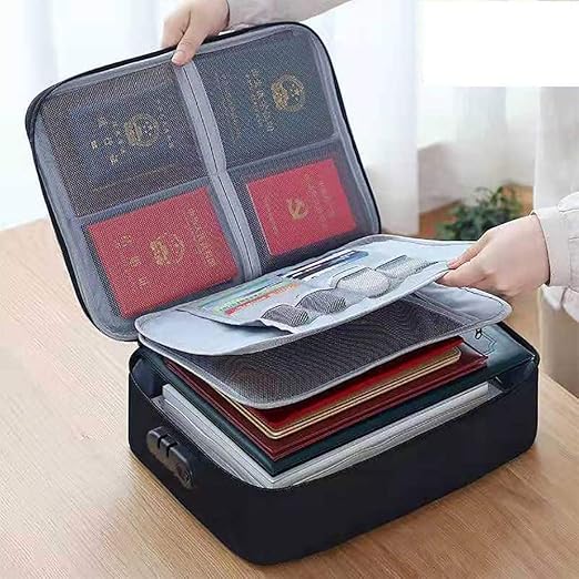 Multipurpose Document Organizer Bag (Fireproof & Waterproof)