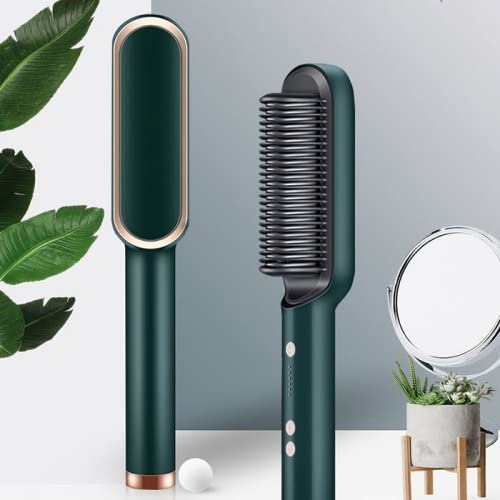 KREZON 3 in 1 Straightener Comb Brush for Women, Hair Styler Brush Hair Straightening Iron, Straightener Machine PTC Heating Electric