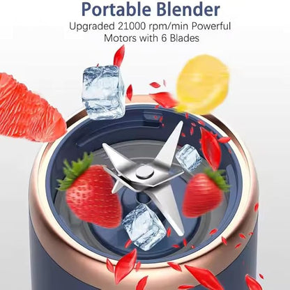 Portable Electric USB Juicer (6 Blades 3 Gears With 1500 mAh Battery)