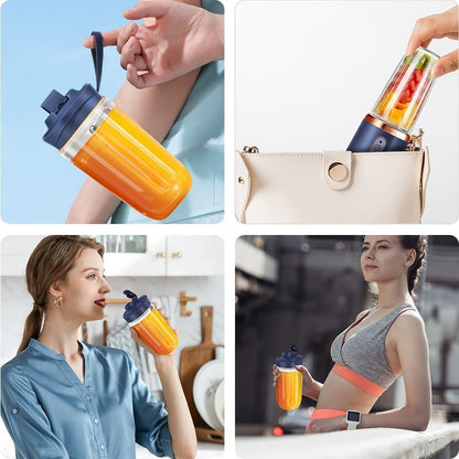 Portable Electric USB Juicer (6 Blades 3 Gears With 1500 mAh Battery)